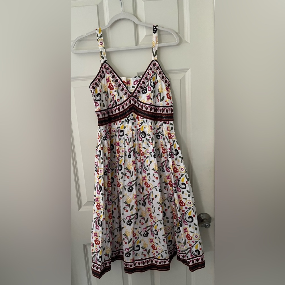 Women’s Boho chic Style & Co floral sundress adjustable spaghetti straps V neck